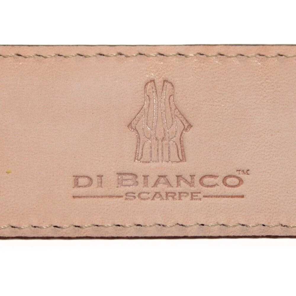 Di Bianco NWT Cut to Size Dress Belt In Solid Brown Leather One Size